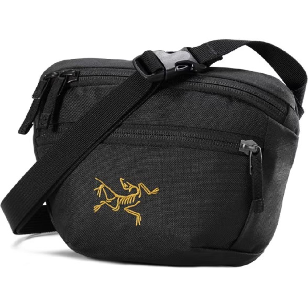 SUPER RARE LIMITED EDITION Arc'teryx Black and Gold Belt Bag NWT